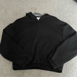 3/$45 Black Half Zip Hoodie Sweatshirt